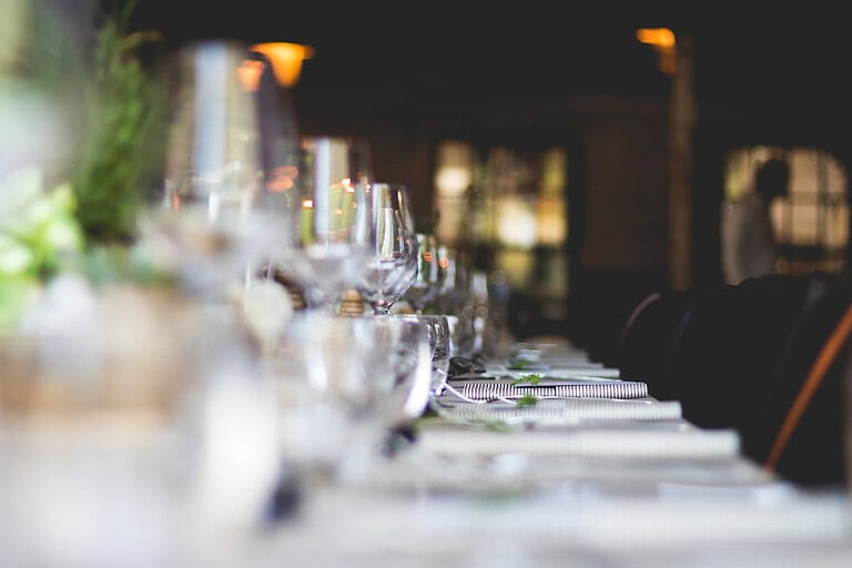 Photo Elegant table setting